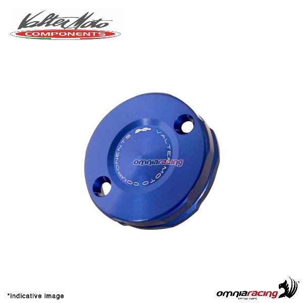 Tappo serbatoio Valtermoto olio freno anteriore colore blu per Ducati Panigale 1199 2012>2014