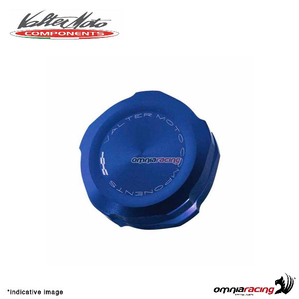 Tappo serbatoio Valtermoto olio freno anteriore colore blu per Kawasaki Z750 2007>2013