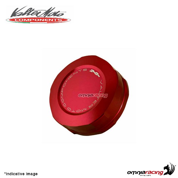 Front brake tank reservoir cap Valtermoto red color for BMW F800R 2009>2014