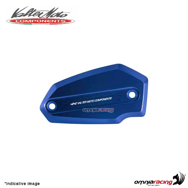 Front brake tank reservoir cap Valtermoto blue color for Kawasaki Z900 2017>2018