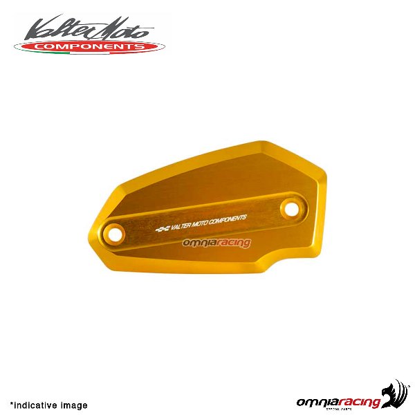 Front brake tank reservoir cap Valtermoto gold color for Kawasaki Z900 2017>2018
