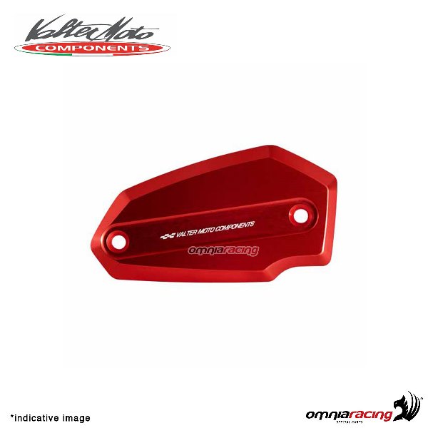 Front brake tank reservoir cap Valtermoto red color for Kawasaki Z900 2017>2018