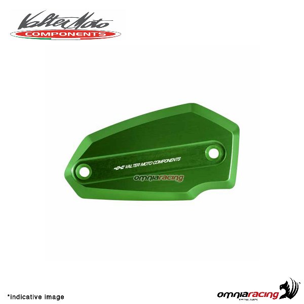 Front brake tank reservoir cap Valtermoto green color for Kawasaki Z900 2017>2018