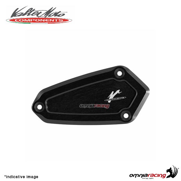 Front brake tank reservoir cap Valtermoto black color for Kawasaki Z1000 2010>2018
