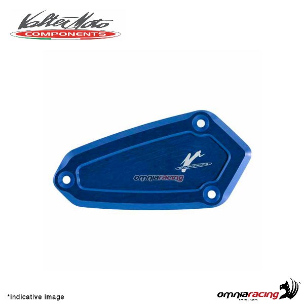 Tappo serbatoio Valtermoto olio freno anteriore colore blu per Kawasaki Z1000 2010>2018