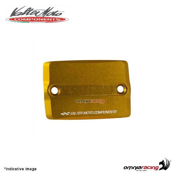 Front brake tank reservoir cap Valtermoto gold color for Yamaha FZ6 2004>2006
