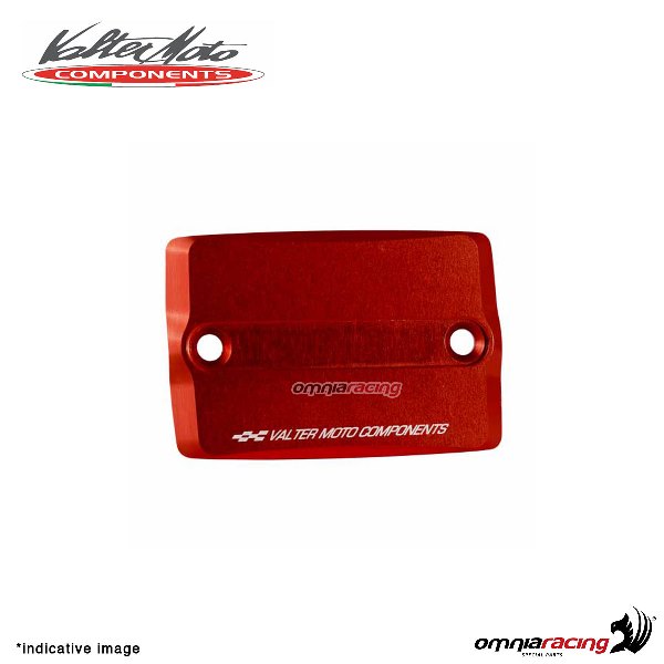 Front brake tank reservoir cap Valtermoto red color for Yamaha FZ6 2004>2006