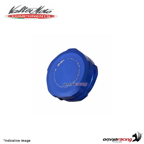 Tappo serbatoio Valtermoto olio freno anteriore colore blu per Yamaha R1 2015>2019