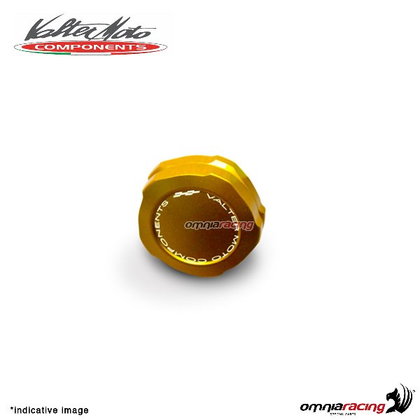 Tappo serbatoio Valtermoto olio freno posteriore/frizione colore oro per Ducati 1098 2007>2009