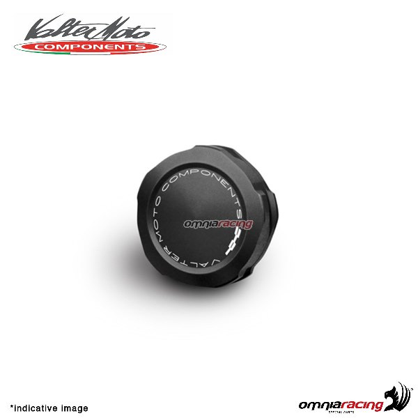Rear brake tank reservoir cap Valtermoto black color for Ducati Diavel 2011>2018