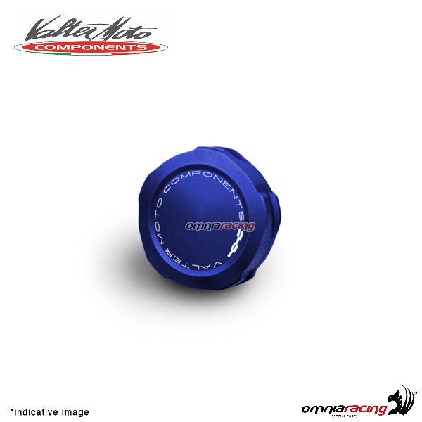 Tappo serbatoio Valtermoto olio freno posteriore colore blu per Ducati Diavel 2011>2018
