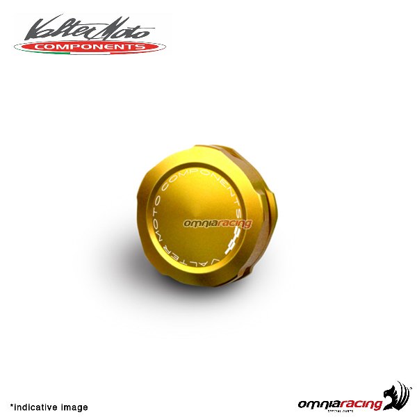 Rear brake tank reservoir cap Valtermoto gold color for Ducati Diavel 2011>2018