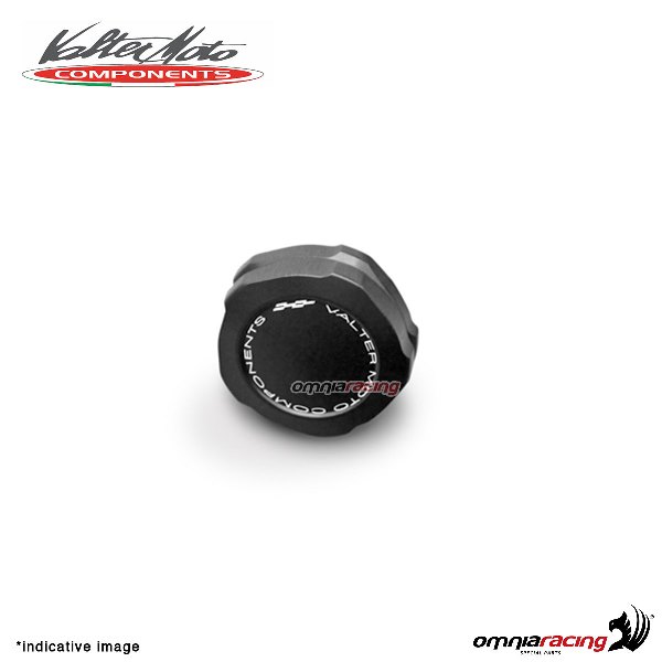Rear brake tank reservoir cap Valtermoto black color for Kawasaki ZX10R 2016>2018