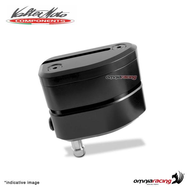 Clutch oil reservoir Valtermoto in black aluminum with black finish universal