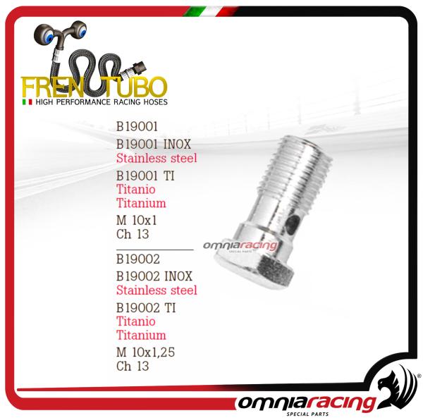 Frentubo spare parts and accessories bolt in iron size M 10x1 Ch 10