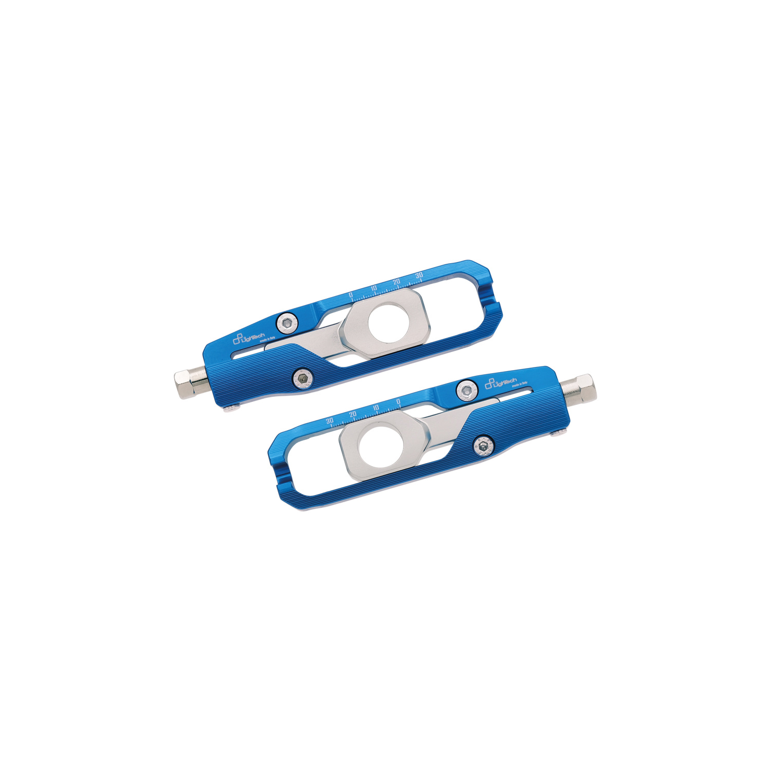 LighTech Chain Adjusters Blue Cobalt Honda XADV 2017-2026
