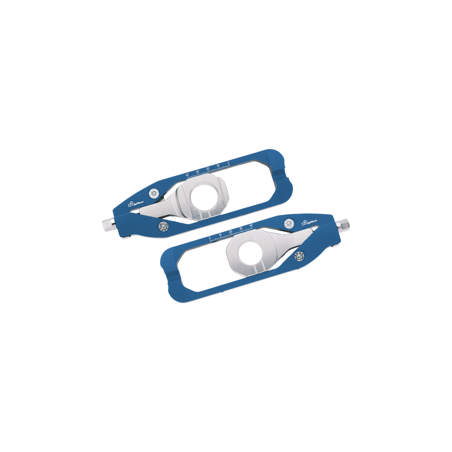 LighTech Chain Adjusters Blue Cobalt Suzuki GSXR750 2011-2017