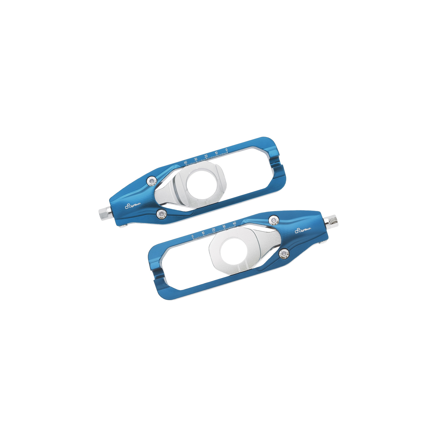 LighTech Chain Adjusters Blue Cobalt Suzuki GSXR1000R 2017-2026