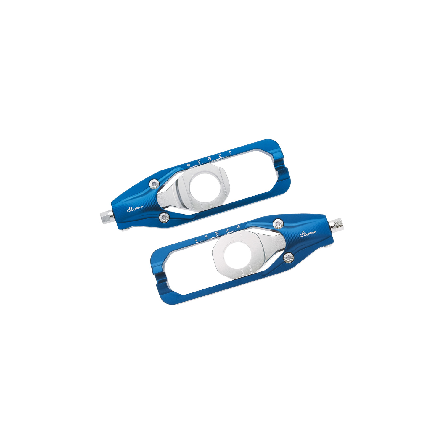 LighTech Chain Adjusters Blue Cobalt Suzuki GSXR1000 2009-2016