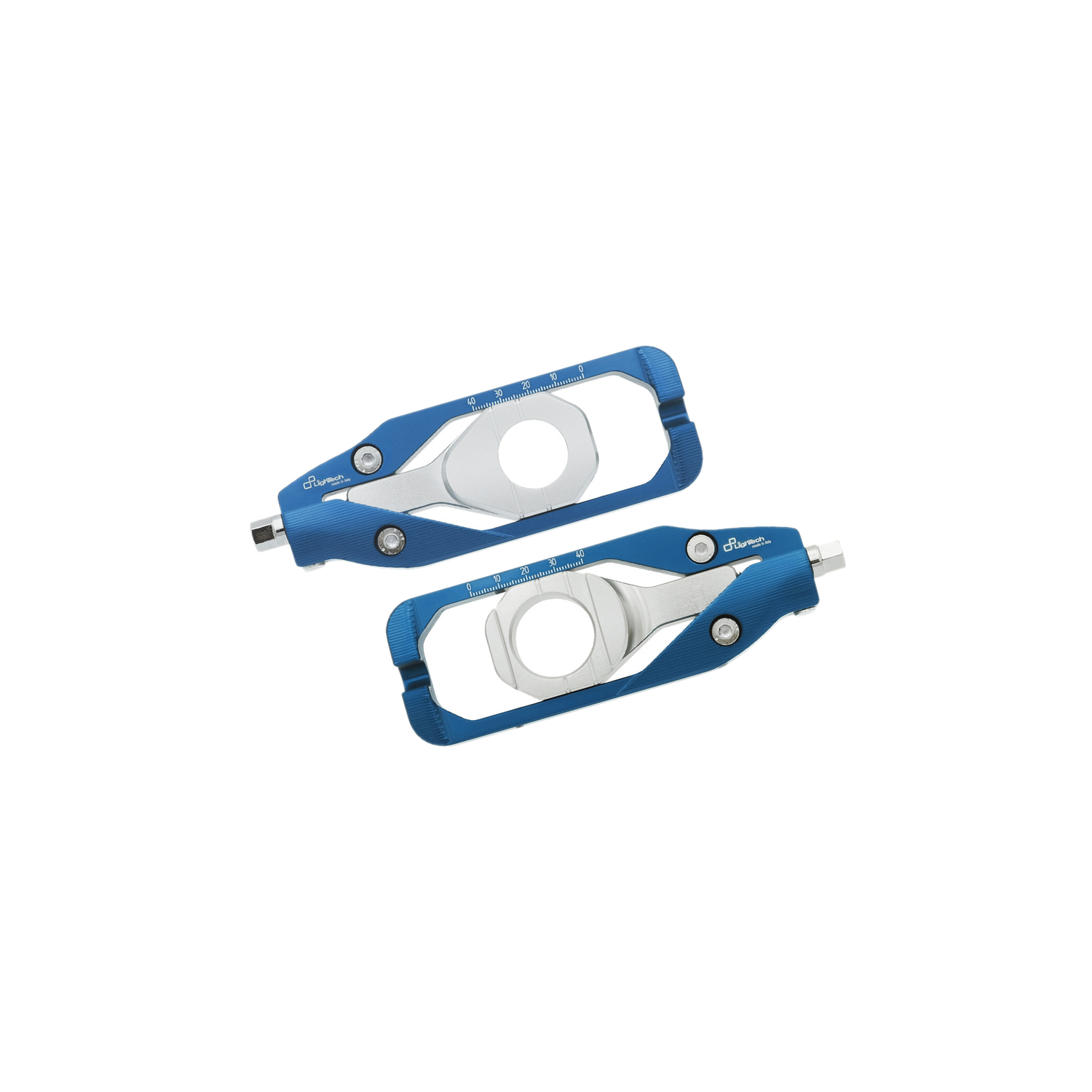 LighTech Chain Adjusters Blue Cobalt Yamaha MT10SP 2016-2026