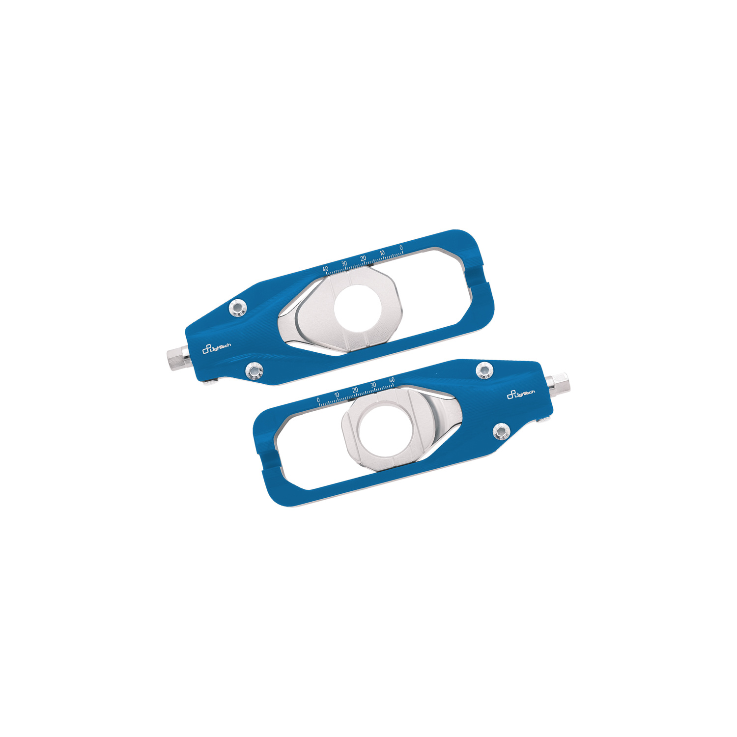 LighTech Chain Adjusters Blue Cobalt Yamaha R1M 2020-2026