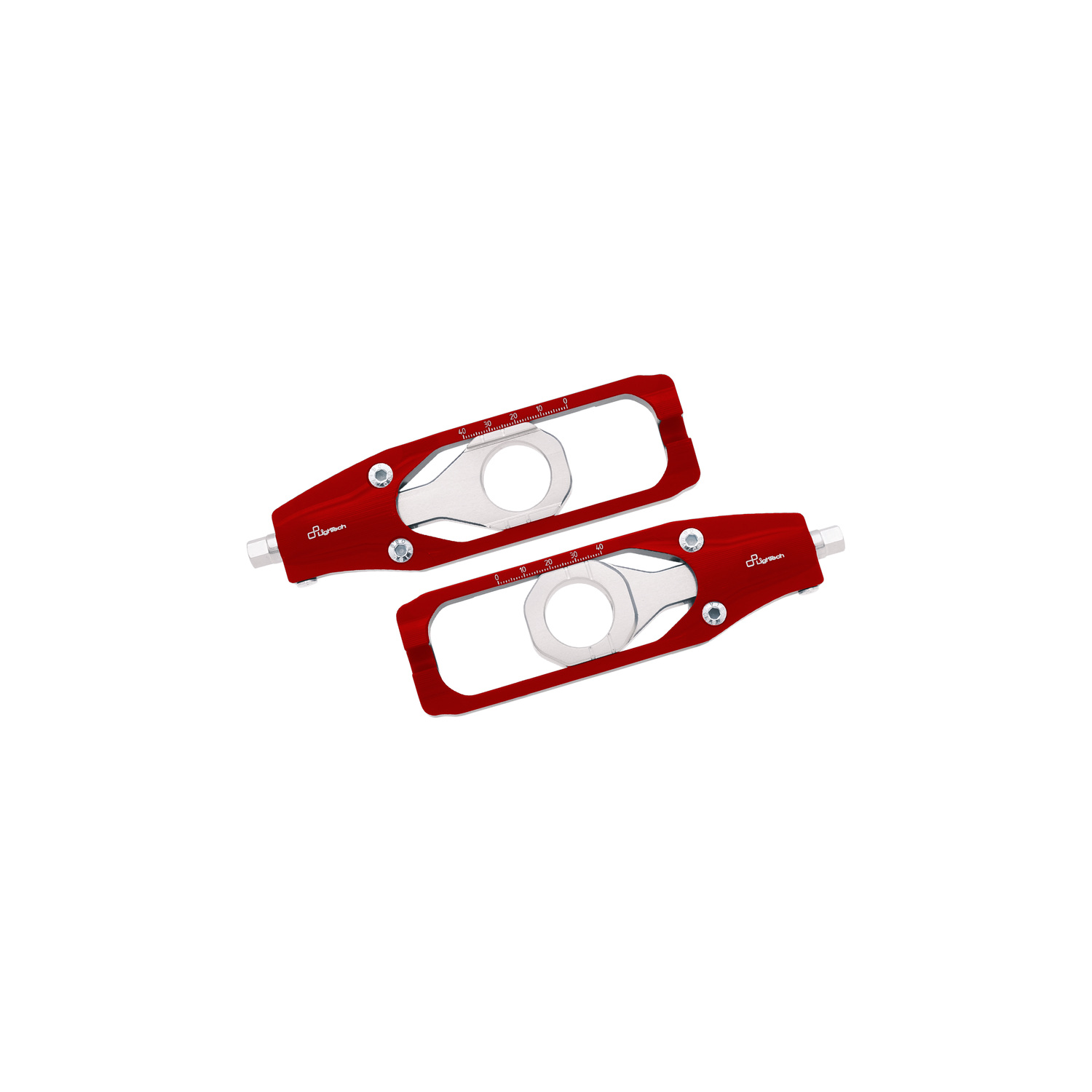 LighTech Chain Adjusters Red Aprilia RSV4 2015-2019