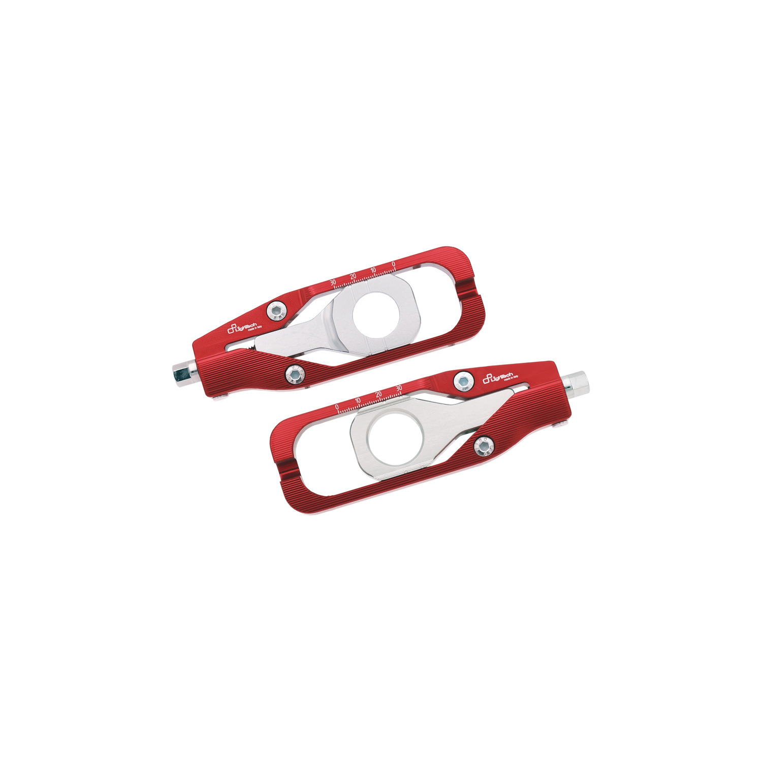 LighTech Chain Adjusters Red Kawasaki Ninja ZX6R 2009-2026