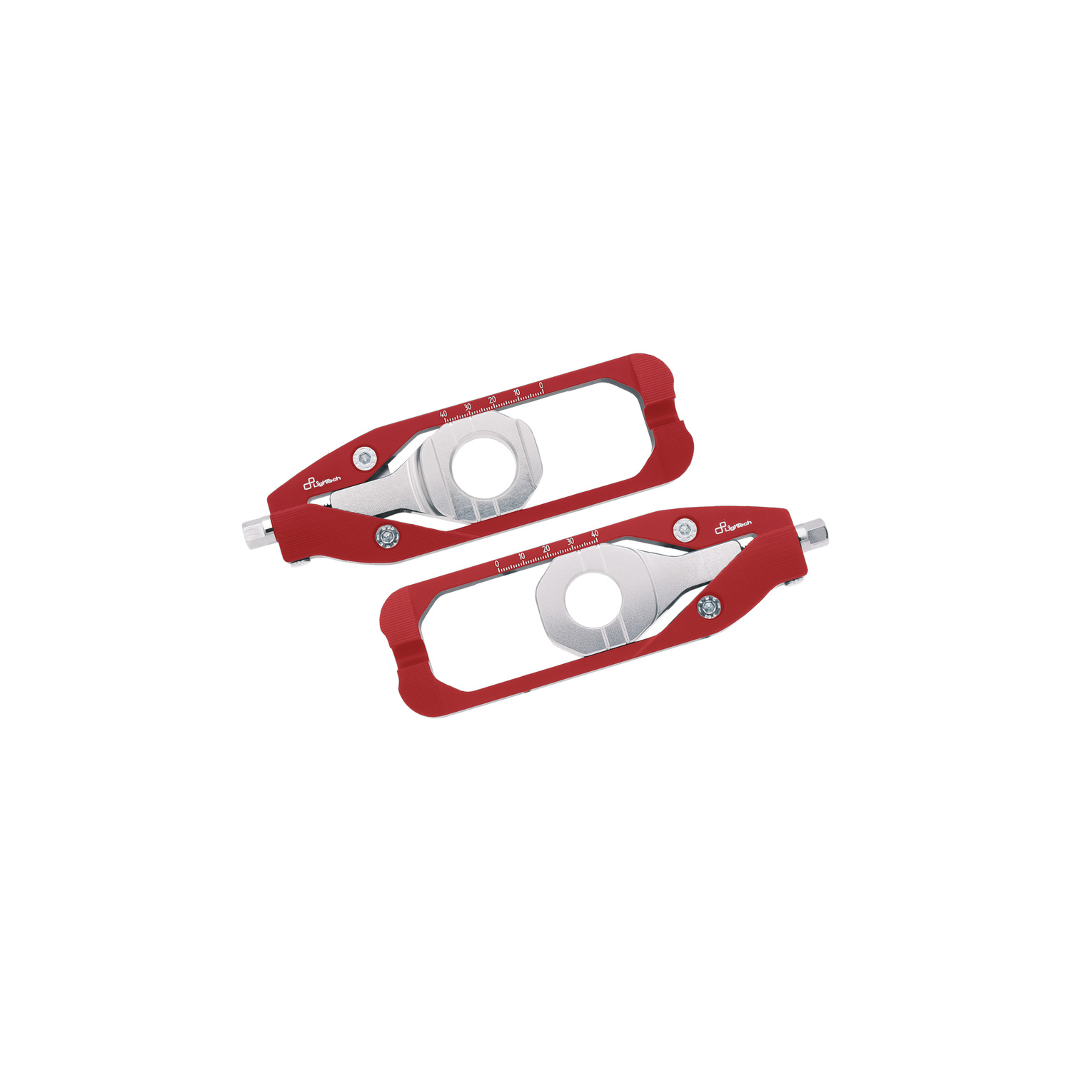 LighTech Chain Adjusters Red Suzuki GSXR750 2011-2017