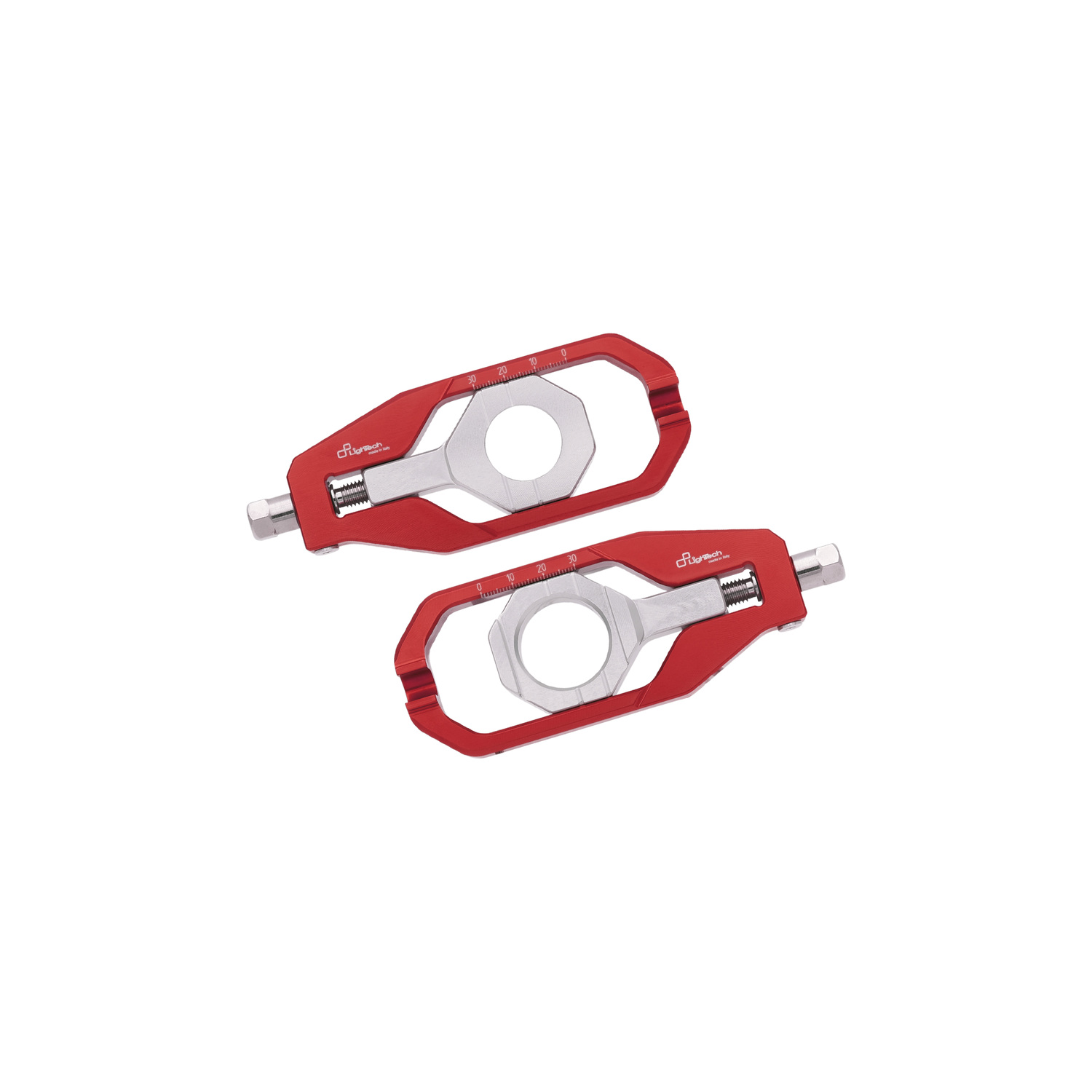 LighTech Chain Adjusters Red Yamaha Tmax 560 2025-2026
