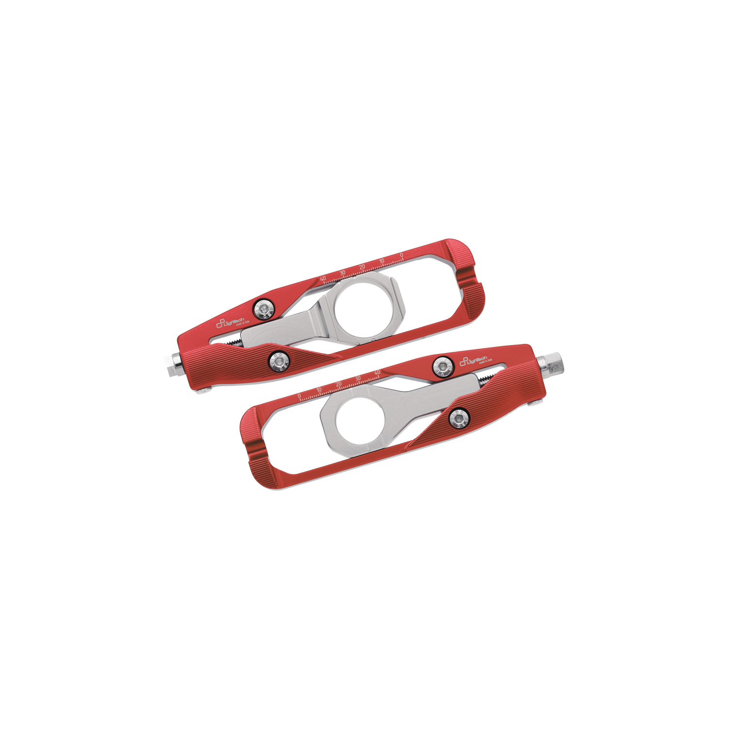 LighTech Chain Adjusters Red Yamaha R6 2017-2026