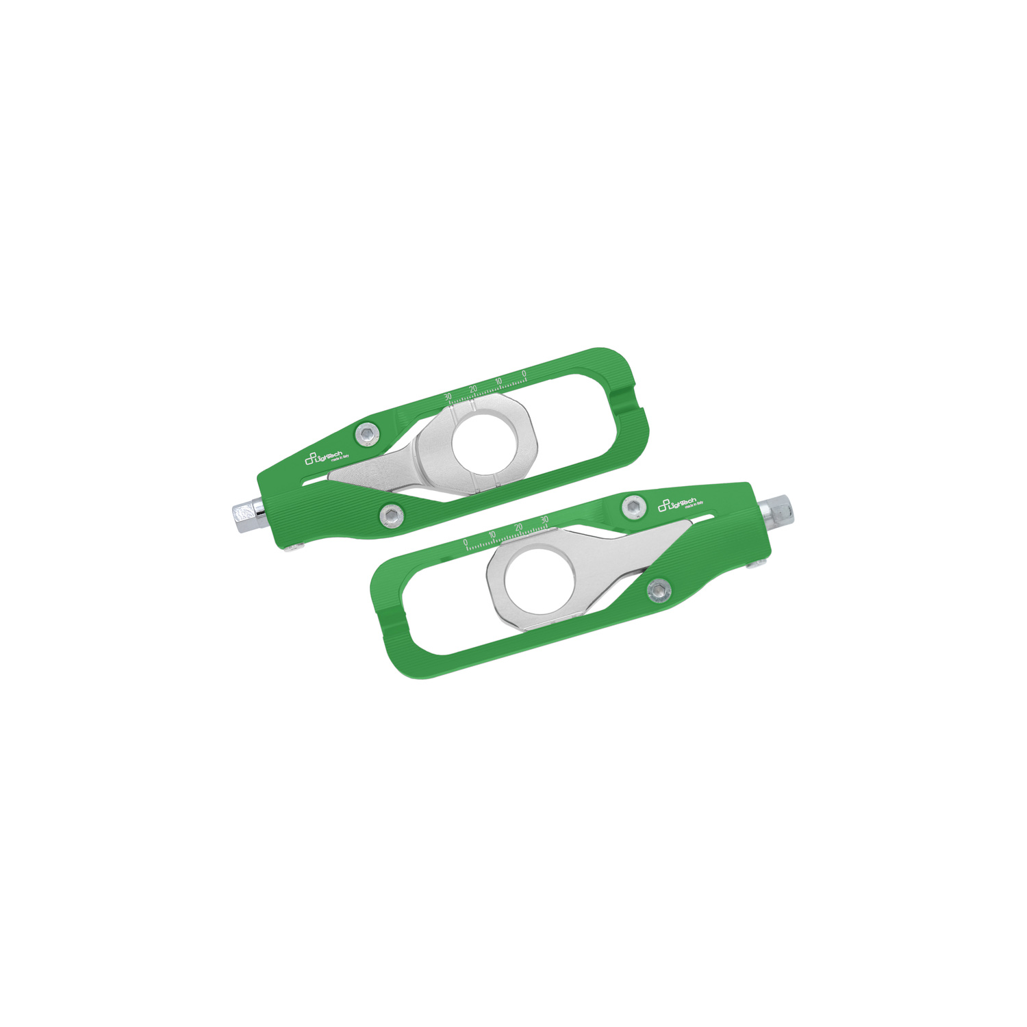 LighTech Chain Adjusters Green Kawasaki Ninja ZX10R 2016-2026