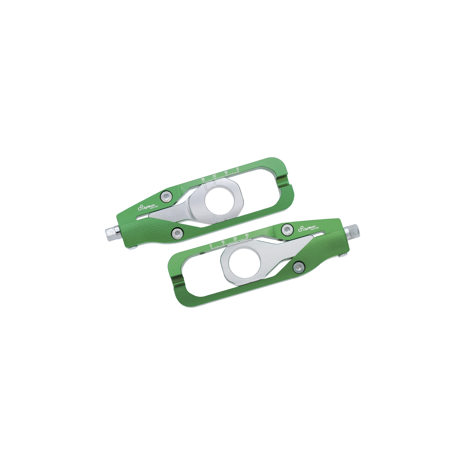 LighTech Chain Adjusters Green Kawasaki Ninja ZX10R 2011-2015