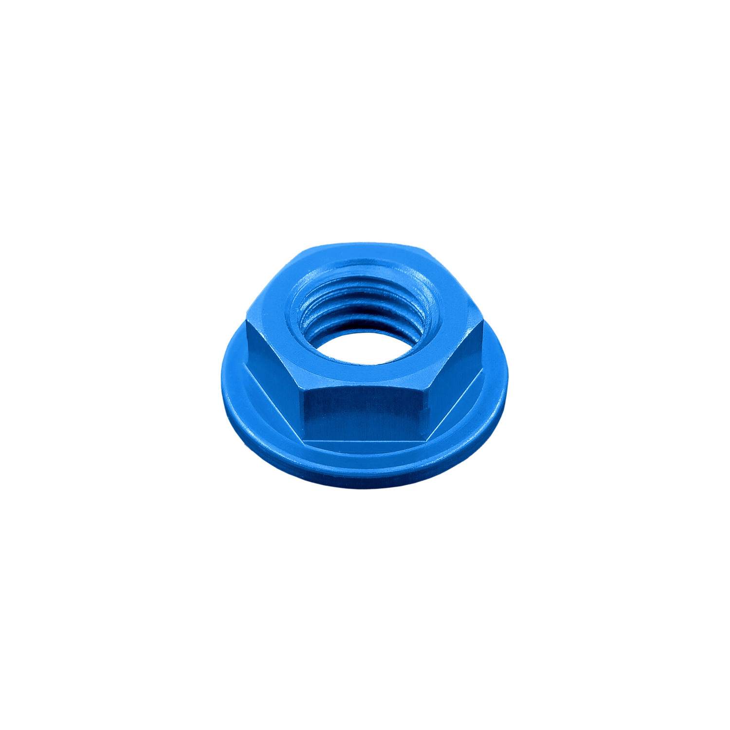 Lightech Dado Flangiato M6 Ergal Blu Cobalto