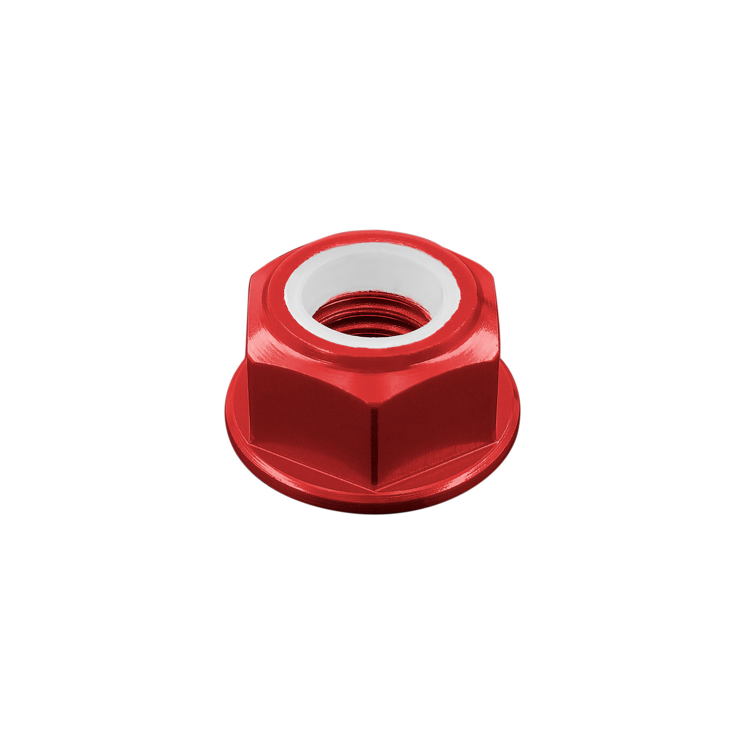 Lightech Dado Autobloccante M8 Ergal Rosso