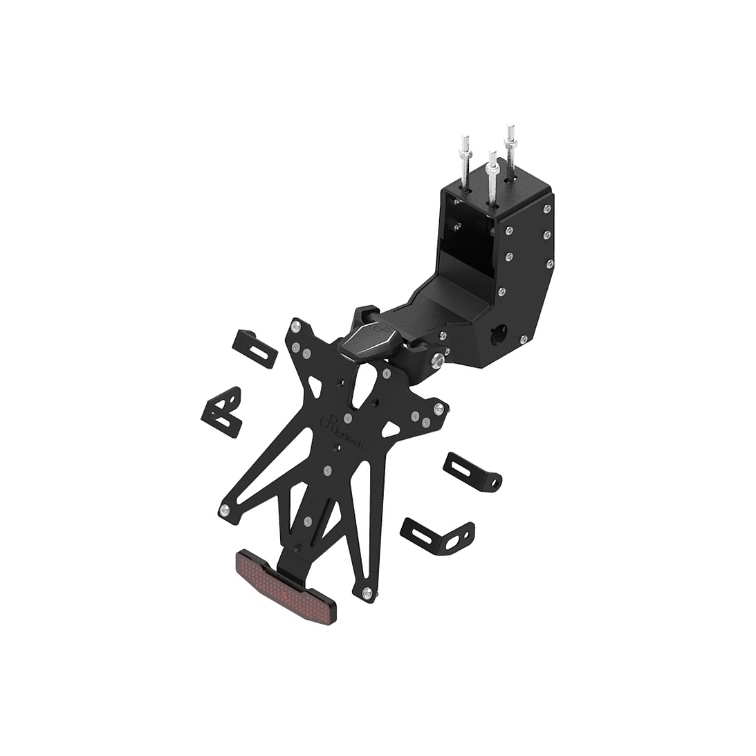 Portatarga LighTech regolabile completo Francia Aprilia Dorsoduro 1200 2011-2015