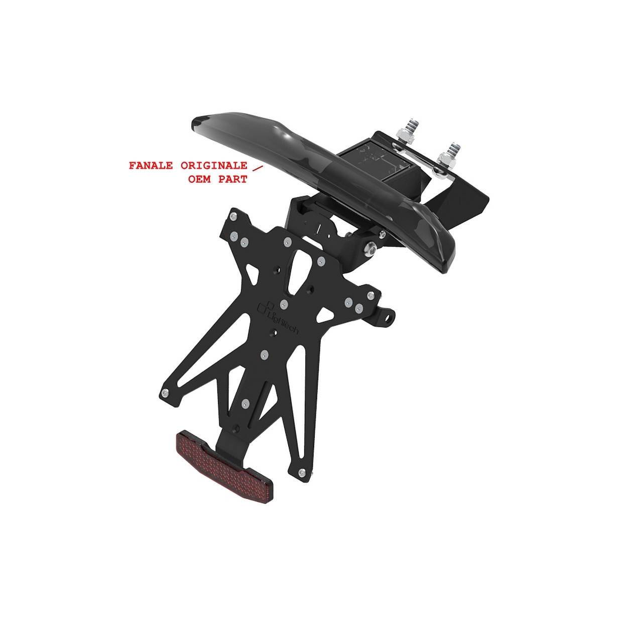 Portatarga LighTech regolabile completo korea CFMoto 675SR-R 2025-2026