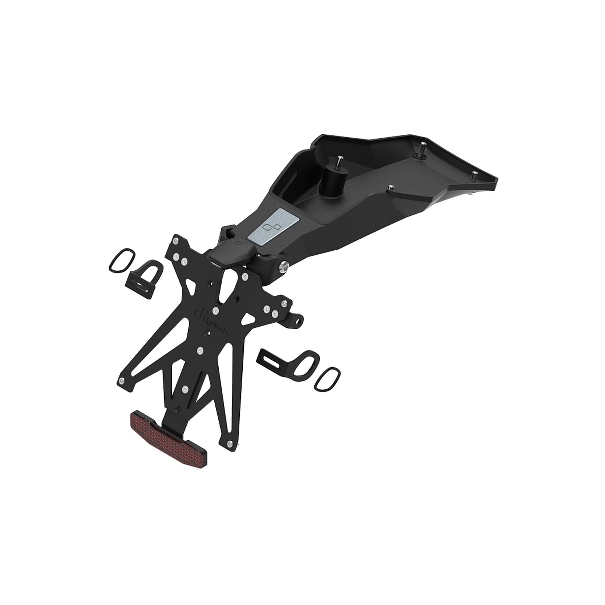 Portatarga LighTech regolabile completo Francia Ducati Multistrada V4 2025-2026