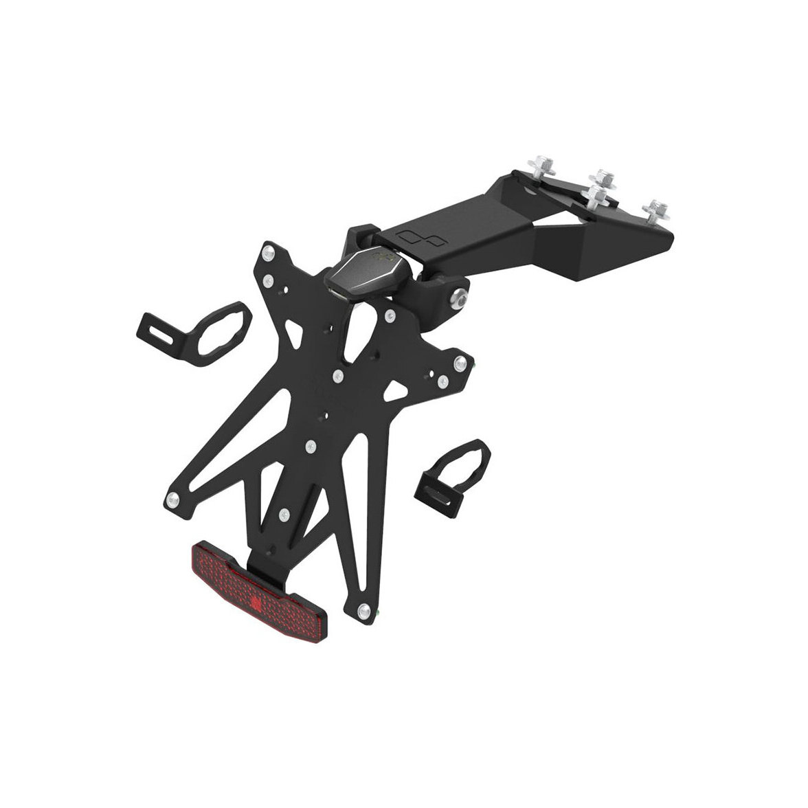LighTech Adjustable License Plate Holder USA Kawasaki Ninja 650 2016-2026