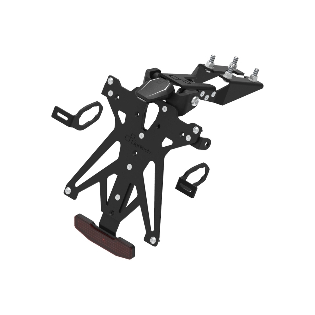 LighTech Adjustable License Plate Holder France Kawasaki Ninja ZX6R 2019-2026