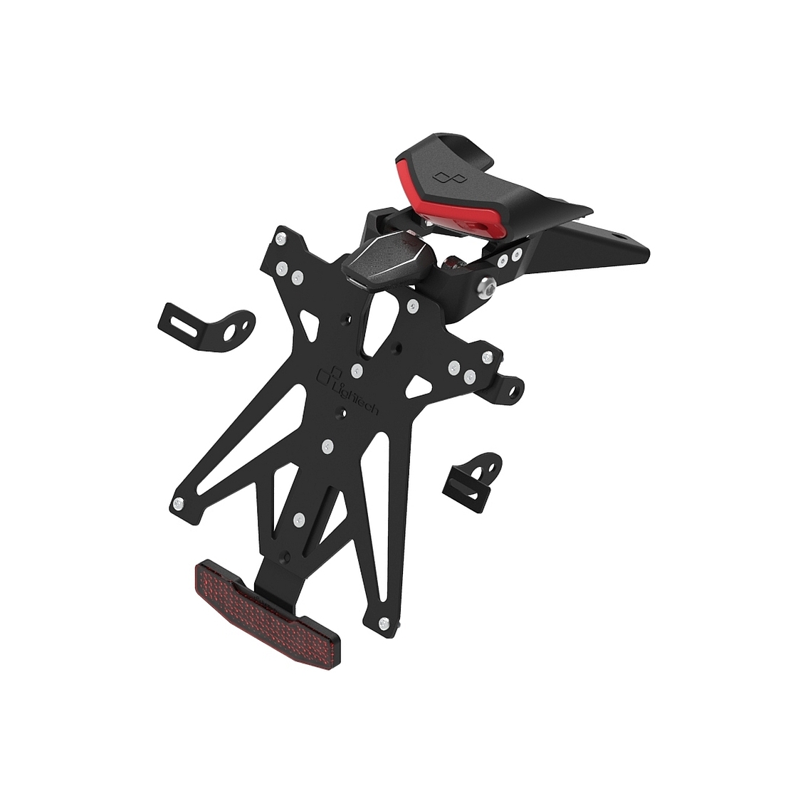 Portatarga LighTech regolabile completo Francia KTM Duke 790 2018-2026