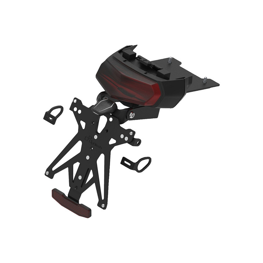 Portatarga LighTech regolabile completo Francia Yamaha Tenere 700 2019-2025