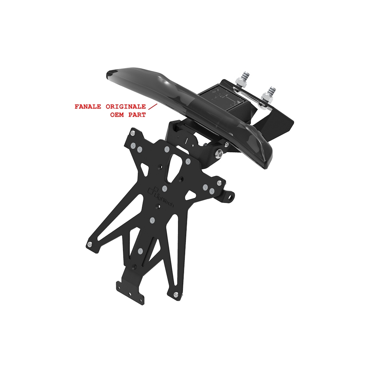 Piatto Portatarga LighTech con supporti Spagna CFMoto 675SR-R 2025-2026