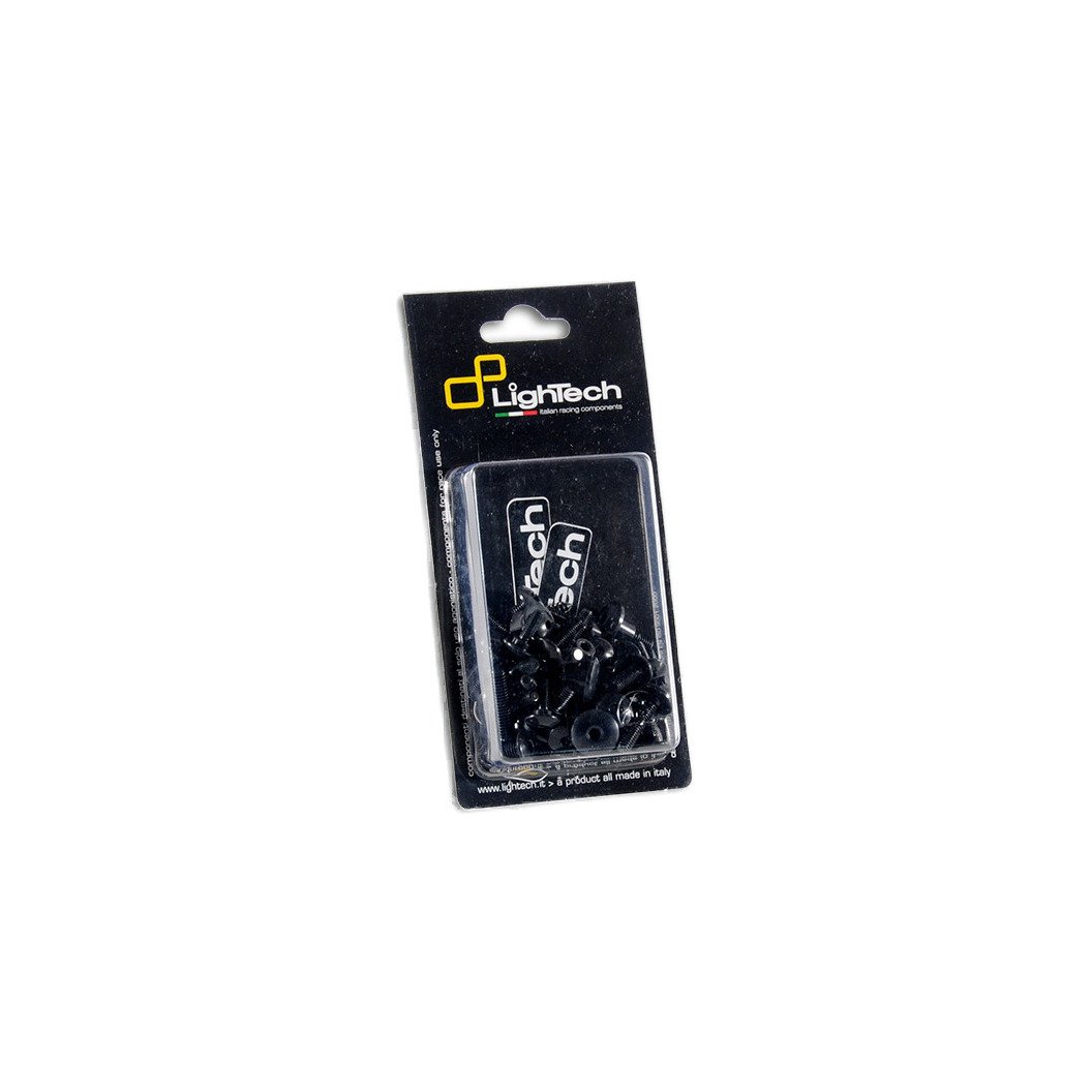 Lightech Gloss Black Engine Screw Kit Honda CBR250RR 2011-2014
