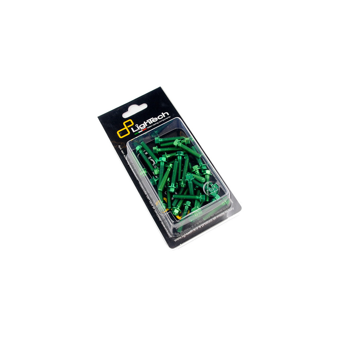 Lightech Green Frame Screw Kit Kawasaki Z650 2017-2020