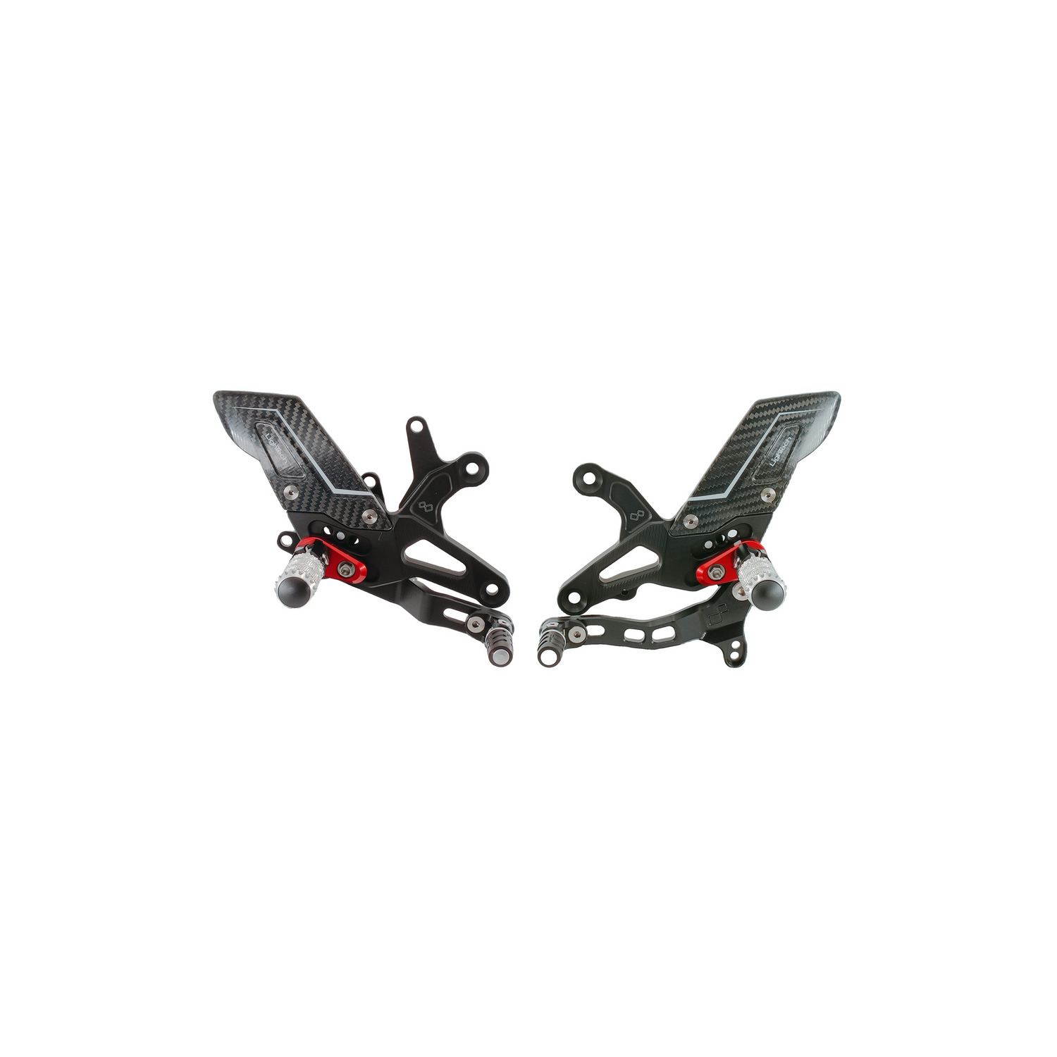 Pedane rovesciate LighTech R Version Kawasaki Ninja ZX6R 636 2009-2026