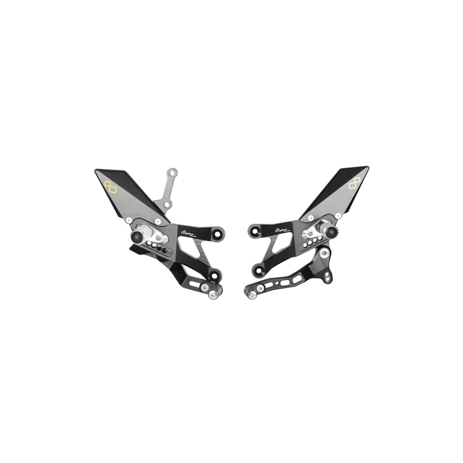 Pedane Regolabili LighTech Standard Yamaha R3 2015-2026
