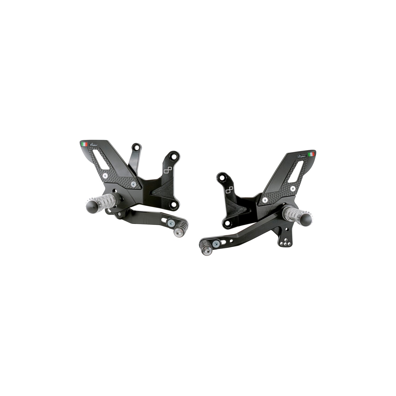Pedane Regolabili LighTech TRACK USE Kawasaki Ninja ZX25R 2023-2024