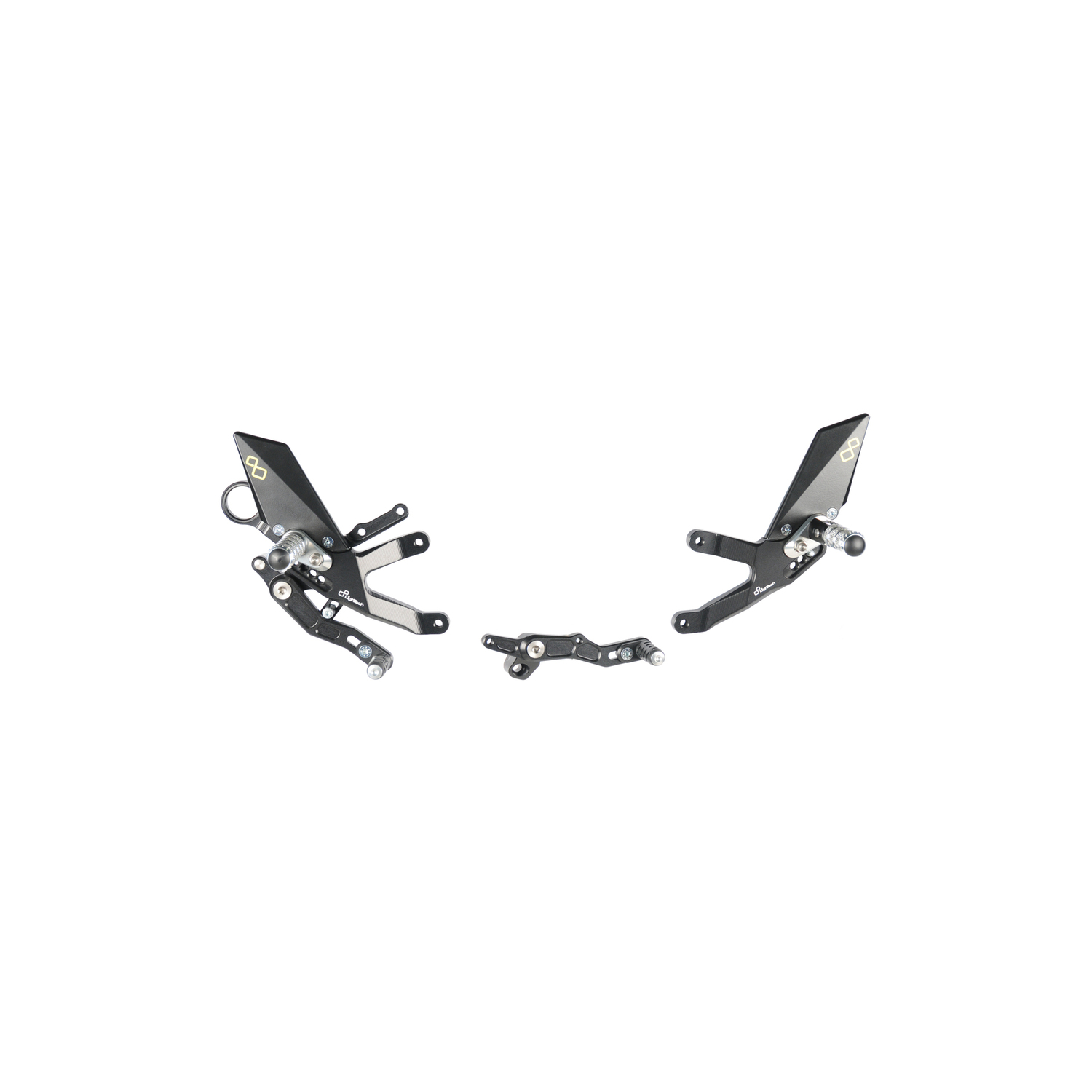 LighTech W Rearsets Folding Footpegs BMW S1000R 2017-2020