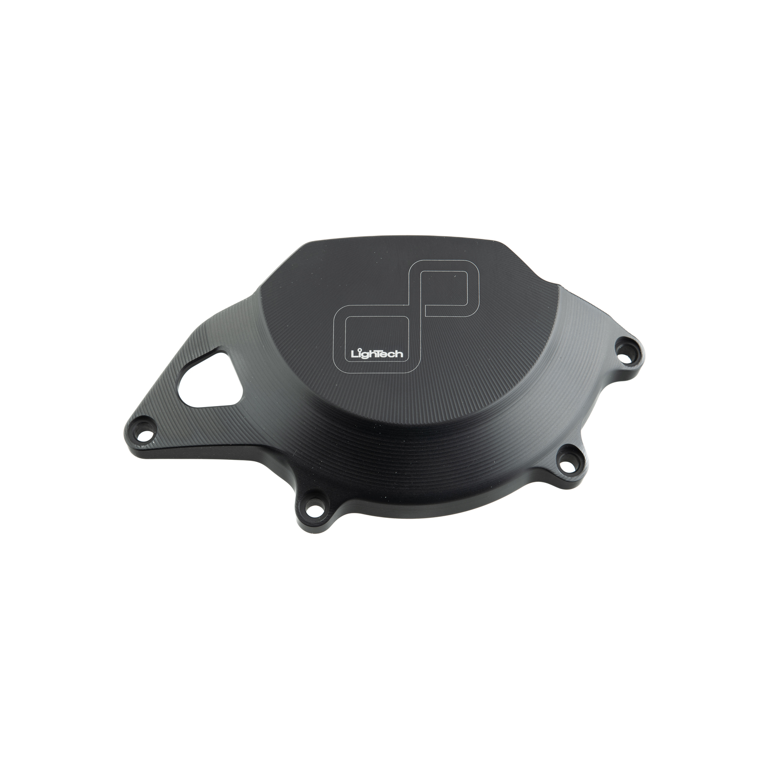 Protezione carter motore alternatore LighTech alluminio Nero Triumph Street Triple 765R 2017-2024