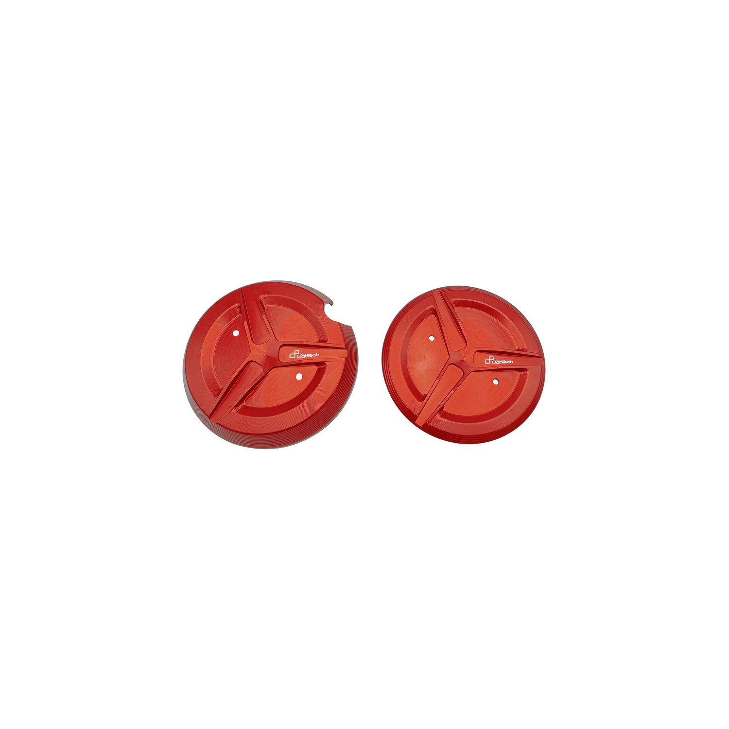 Protezione carter motore LighTech alluminio Rosso Yamaha Tmax 530 2017-2021